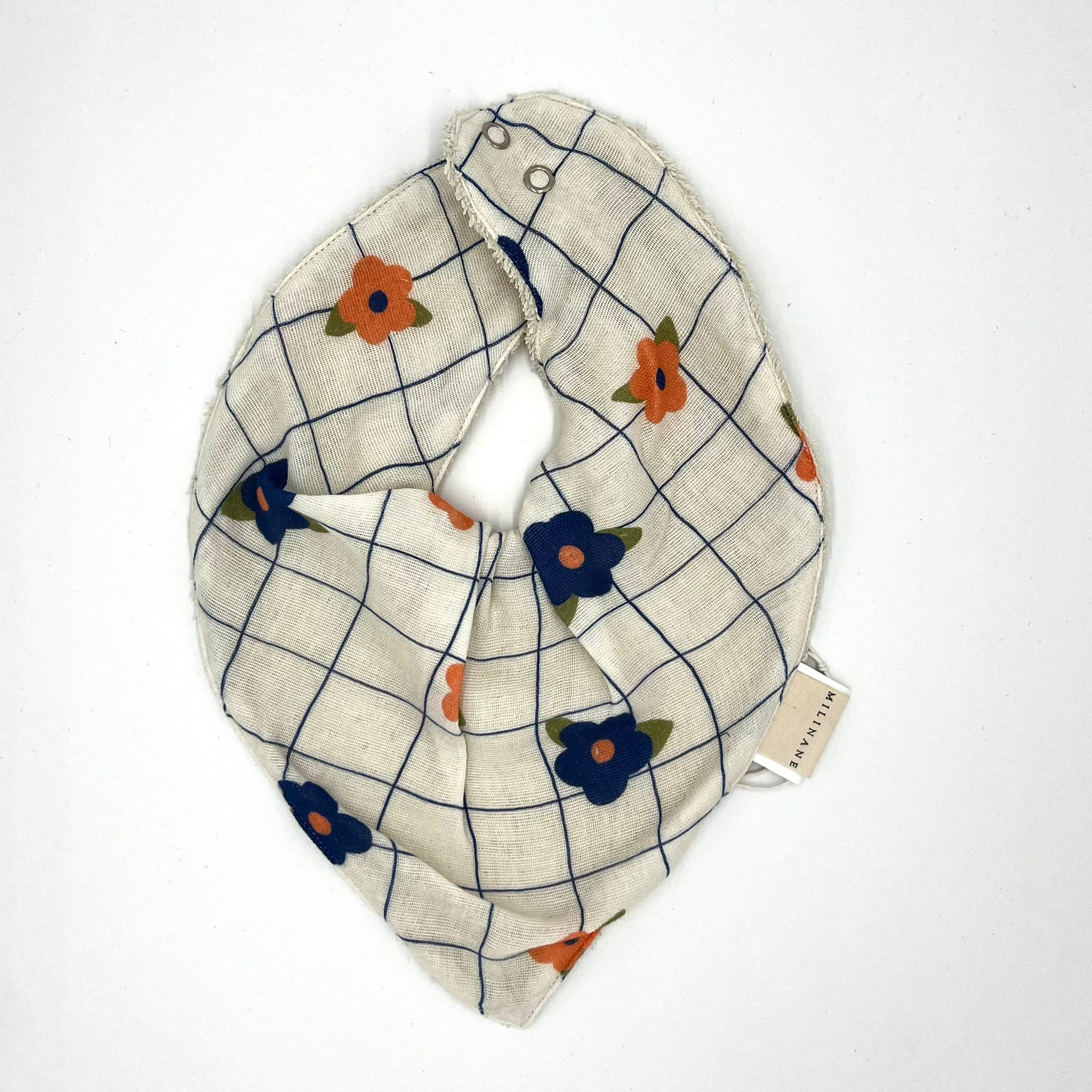 Milinane Halstuch-Lätzchen "Gänseblümchen" Frauegschichte - Milinane Halstuch-Lätzchen "Gänseblümchen"