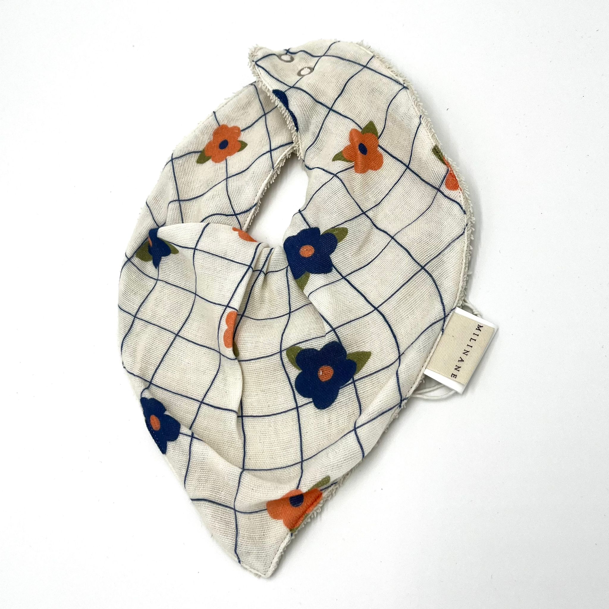 Milinane Halstuch-Lätzchen "Gänseblümchen" Frauegschichte - Milinane Halstuch-Lätzchen "Gänseblümchen"