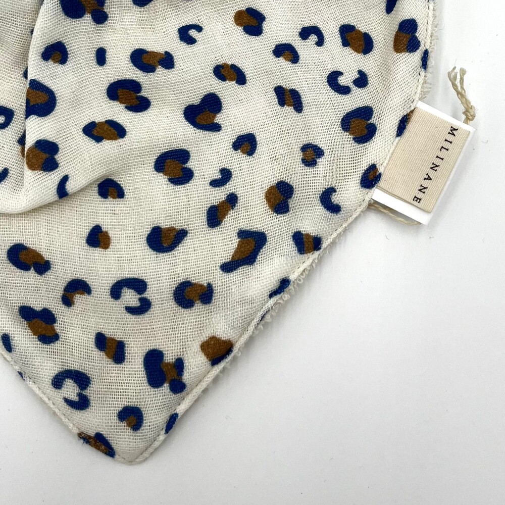 Frauegschichte - Milinane Halstuch-Lätzchen LEOPARD