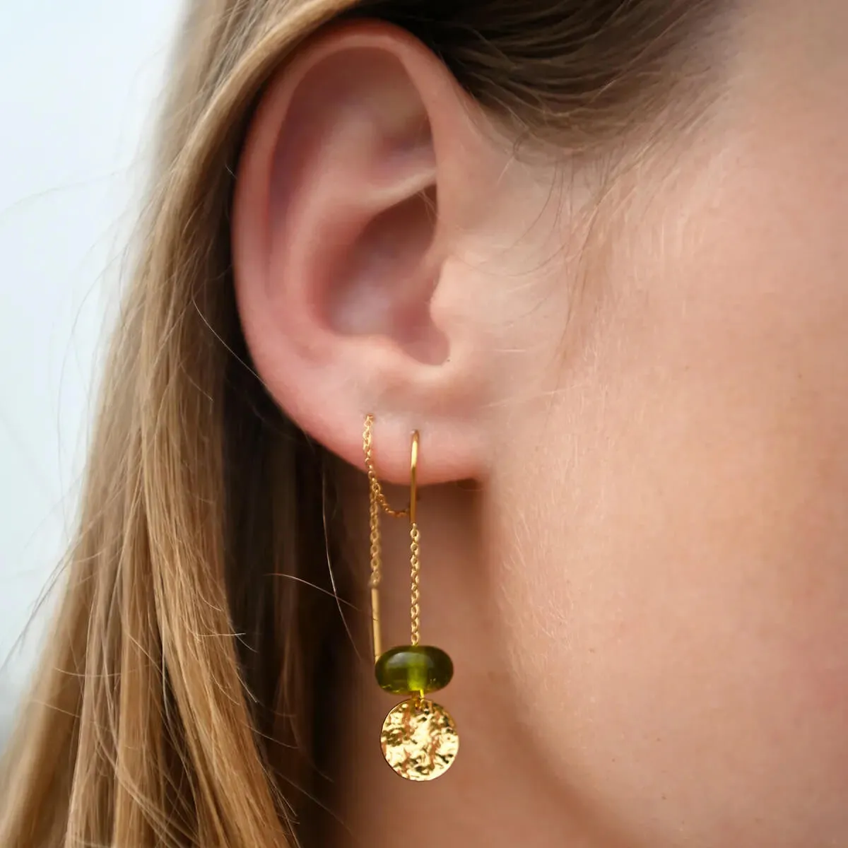 Vinoos Ohrringe "You Can" grün Frauegschichte - Vinoos Ohrringe "You Can" grün