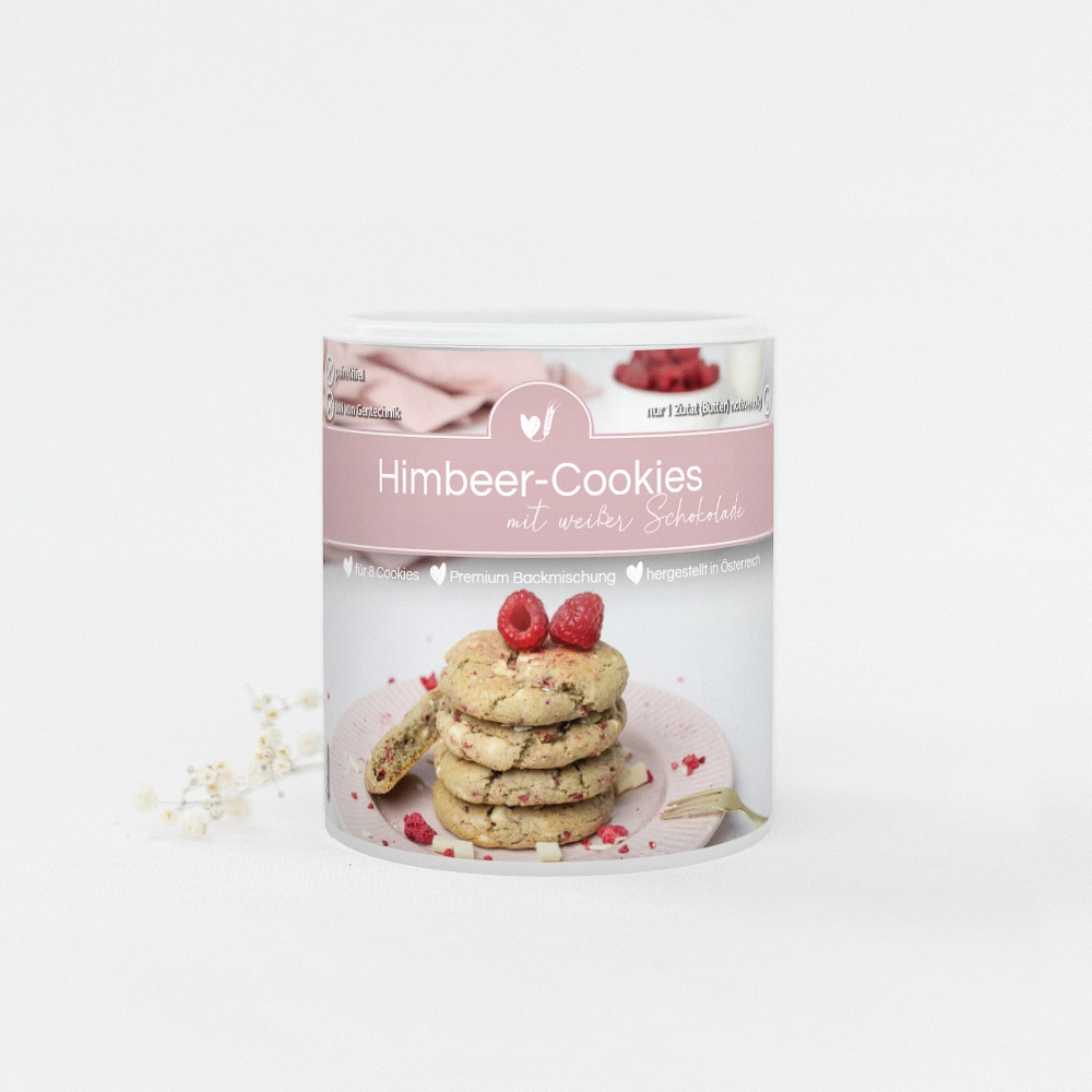 Bake Affair Backmischung Himbeer-Cookies Weisse Schokolade Frauegschichte - Bake Affair Backmischung Himbeer-Cookies Weisse Schokolade