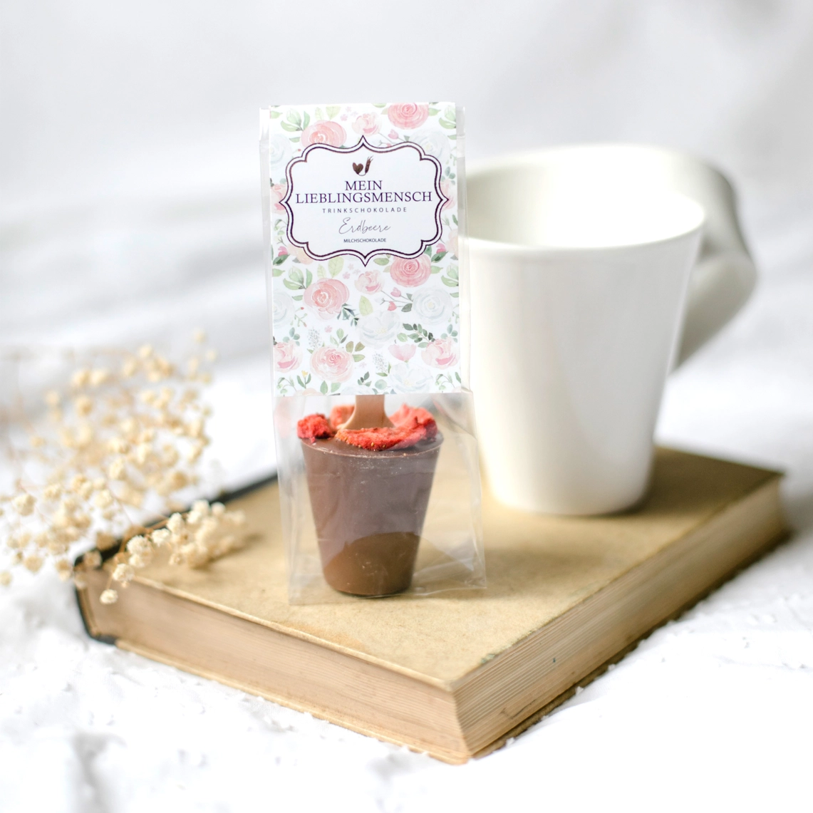 Bake Affair Trinkschokolade Erdbeere "Mein Lieblingsmensch" Frauegschichte - Bake Affair Trinkschokolade Erdbeere "Mein Lieblingsmensch"