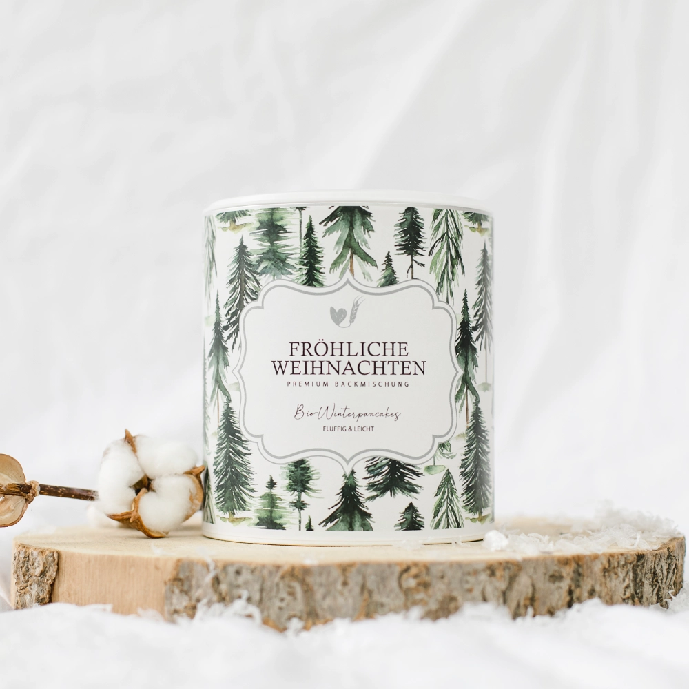 Frauegschichte - Bake Affair Backmischung Bio-Winterpancakes "Fröhliche Weihnachten"