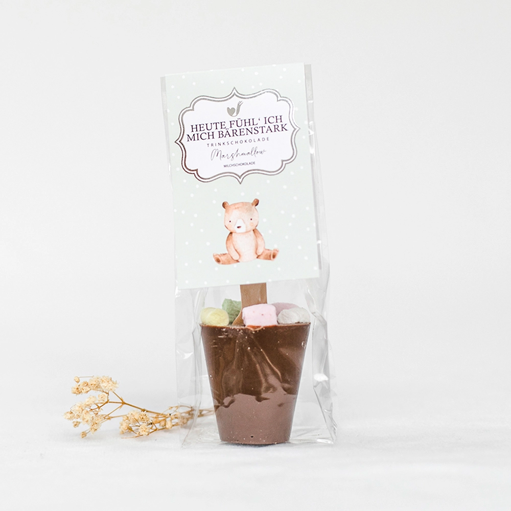 Bake Affair Trinkschokolade Marshmallow "Heute fühl ich mich bärenstark" Frauegschichte - Bake Affair Trinkschokolade Marshmallow "Heute fühl ich mich bärenstark"