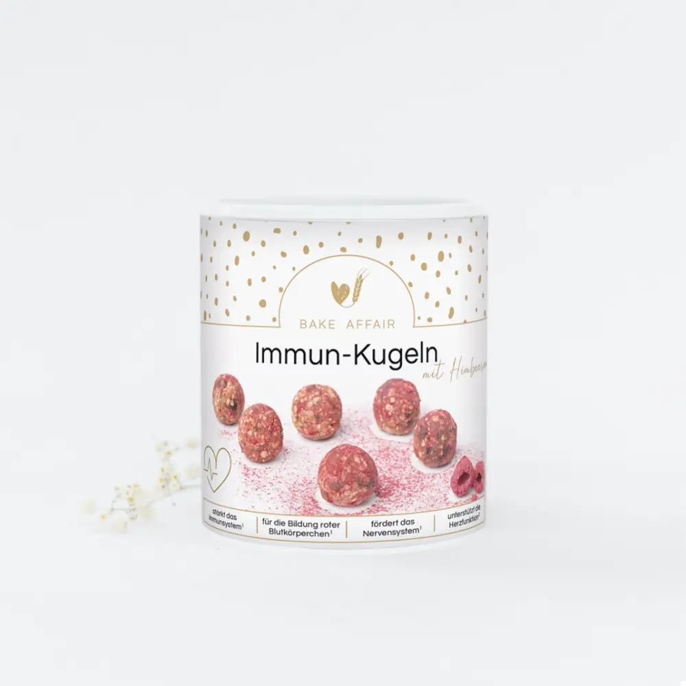 Bake Affair Vitamin-Mischung Immun-Kugeln mit Himbeeren Frauegschichte - Bake Affair Vitamin-Mischung Immun-Kugeln mit Himbeeren