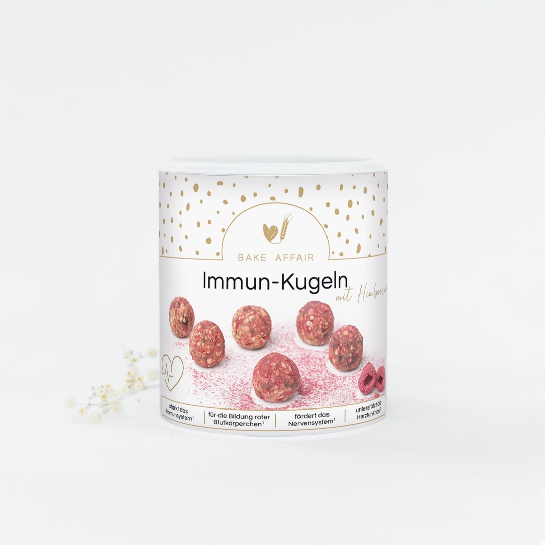 Bake Affair Vitamin-Mischung Immun-Kugeln mit Himbeeren Frauegschichte - Bake Affair Vitamin-Mischung Immun-Kugeln mit Himbeeren