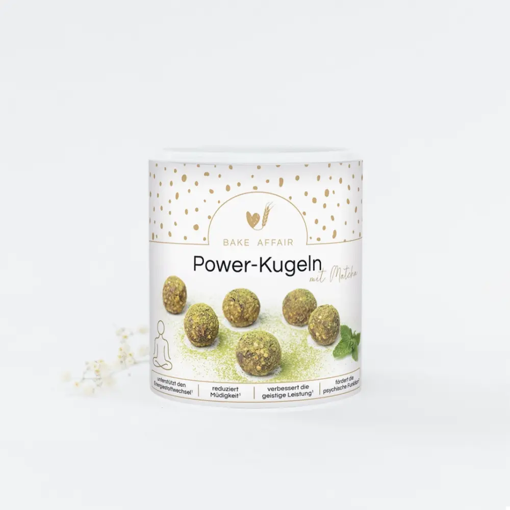 Bake Affair Vitamin-Mischung Power-Kugeln mit Matcha Frauegschichte - Bake Affair Vitamin-Mischung Power-Kugeln mit Matcha