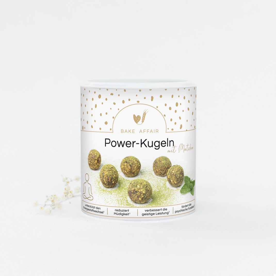Bake Affair Vitamin-Mischung Power-Kugeln mit Matcha Frauegschichte - Bake Affair Vitamin-Mischung Power-Kugeln mit Matcha