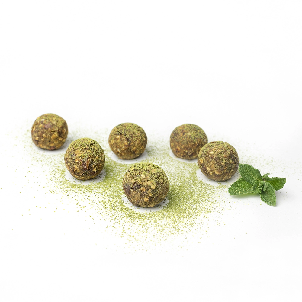 Bake Affair Vitamin-Mischung Power-Kugeln mit Matcha Frauegschichte - Bake Affair Vitamin-Mischung Power-Kugeln mit Matcha