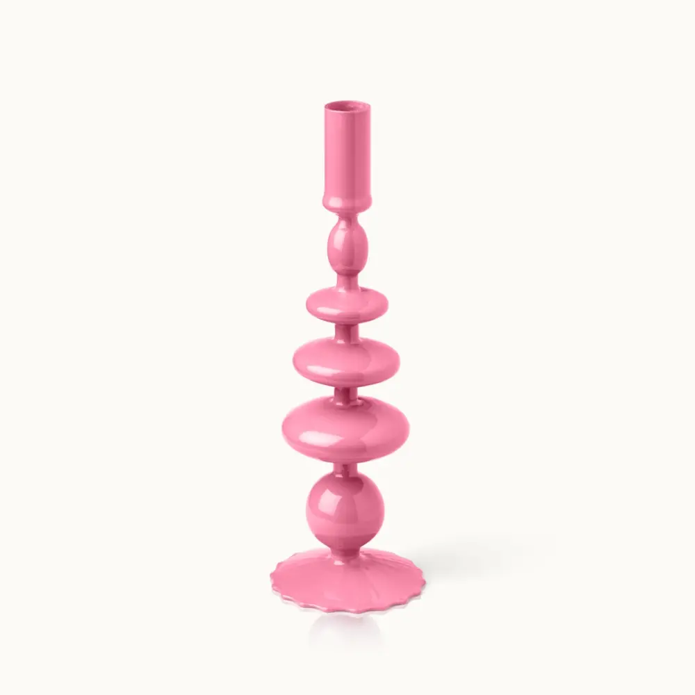 Frauegschichte - By Vivi. Kerzenhalter aus Glas: Bubble - Kaugummi