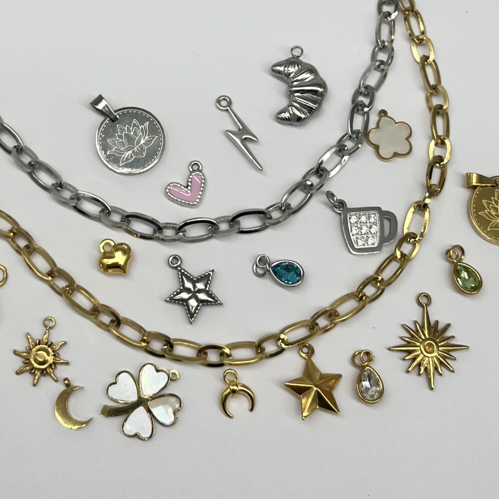 Frauegschichte - Charm Bar Armkette Grob