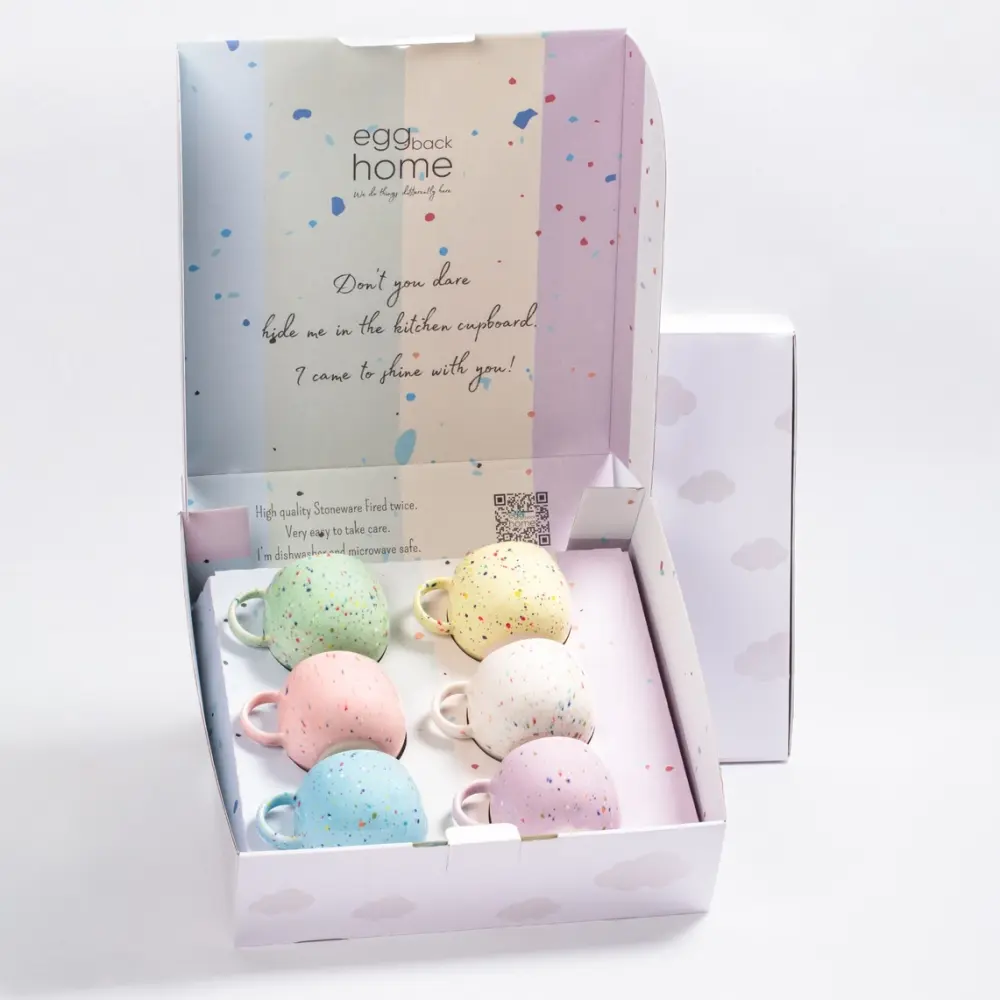 Egg Back Home NP - Set Kaffee-Mug 250ml - New Party Frauegschichte - Egg Back Home NP - Set Kaffee-Mug 250ml - New Party