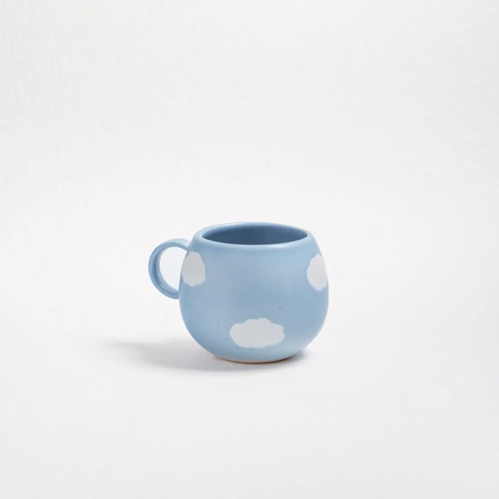 Frauegschichte - Egg Back Home CB - Set Espresso-Mug + Mini-Tablett - Blue Cloud