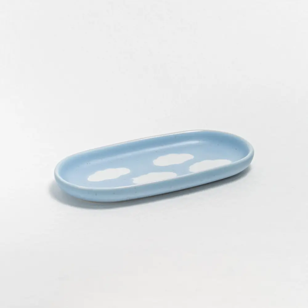 Frauegschichte - Egg Back Home CB - Set Espresso-Mug + Mini-Tablett - Blue Cloud