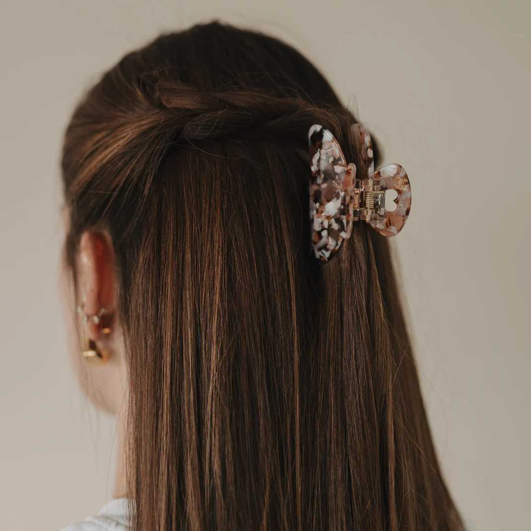 Eulenschnitt Haarspange gross Almond Frauegschichte - Eulenschnitt Haarspange gross Almond