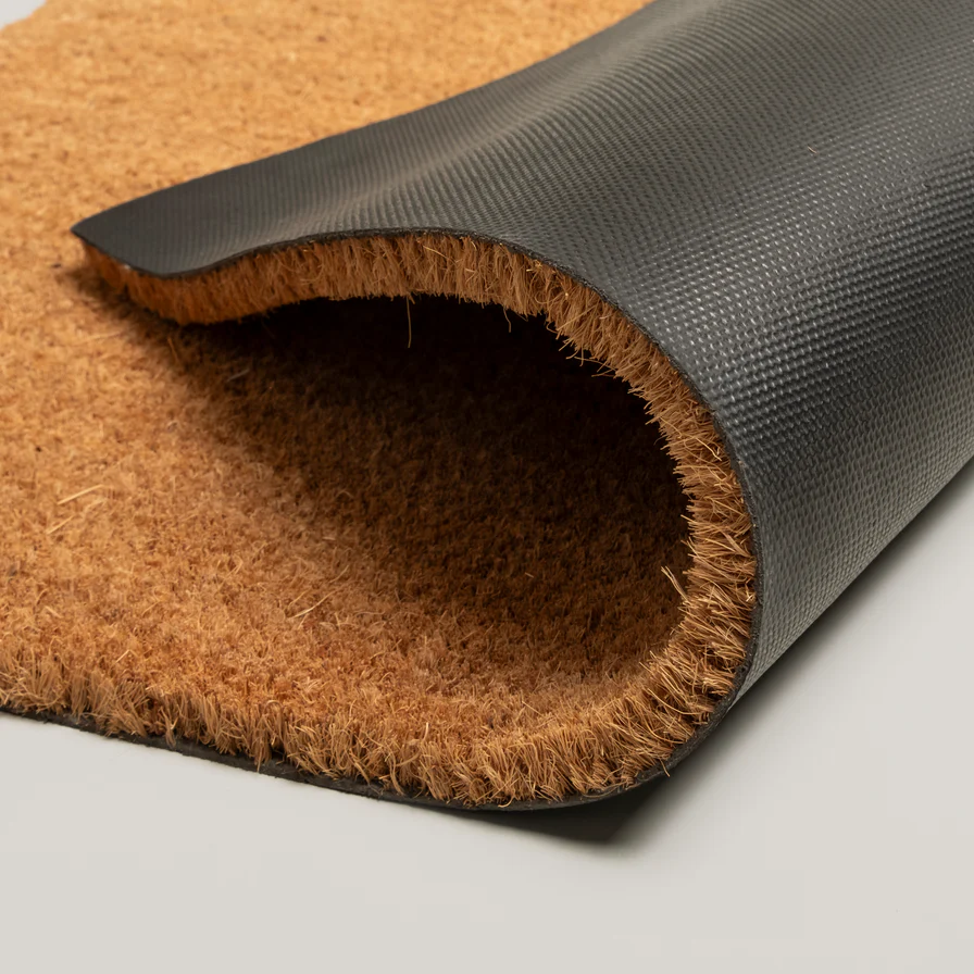 Eulenschnitt Kokos Fussmatte "Weisses Herz" Frauegschichte - Eulenschnitt Kokos Fussmatte "Weisses Herz"