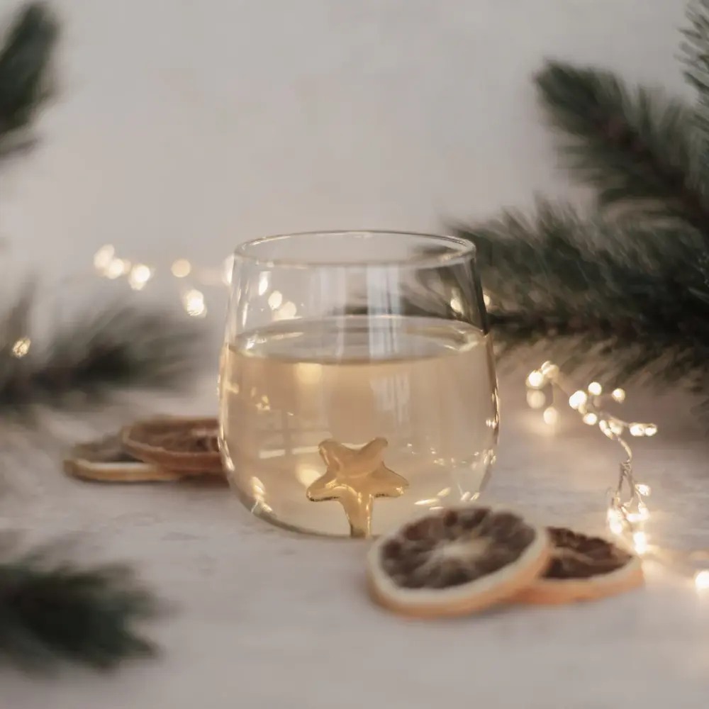 Eulenschnitt Trinkglas Sternfigur Frauegschichte - Eulenschnitt Trinkglas Sternfigur