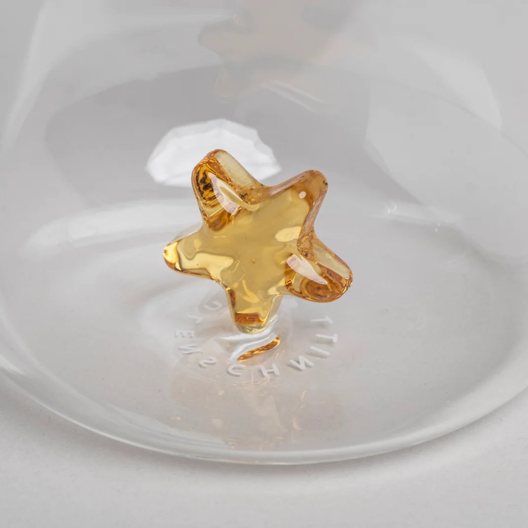 Eulenschnitt Trinkglas Sternfigur Frauegschichte - Eulenschnitt Trinkglas Sternfigur