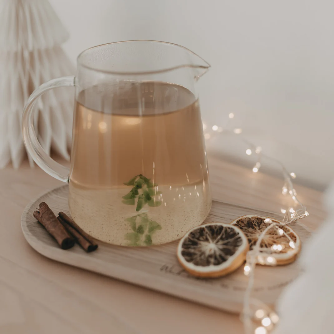 Eulenschnitt Karaffe Tannenfigur Frauegschichte - Eulenschnitt Karaffe Tannenfigur