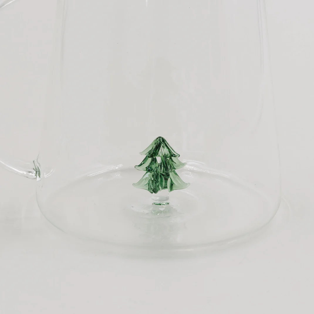 Eulenschnitt Karaffe Tannenfigur Frauegschichte - Eulenschnitt Karaffe Tannenfigur