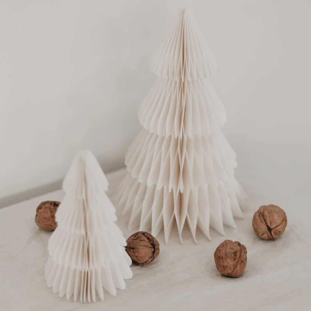 Eulenschnitt Papiertanne 2er Set natur Frauegschichte - Eulenschnitt Papiertanne 2er Set natur