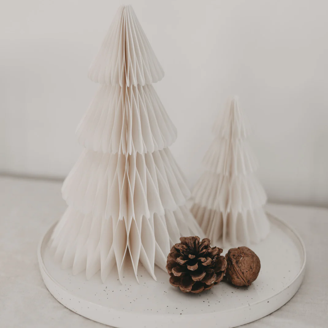 Eulenschnitt Papiertanne 2er Set natur Frauegschichte - Eulenschnitt Papiertanne 2er Set natur