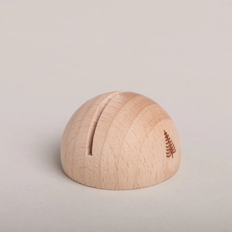 Eulenschnitt halbrunder Kartenständer Tanne Frauegschichte - Eulenschnitt halbrunder Kartenständer Tanne