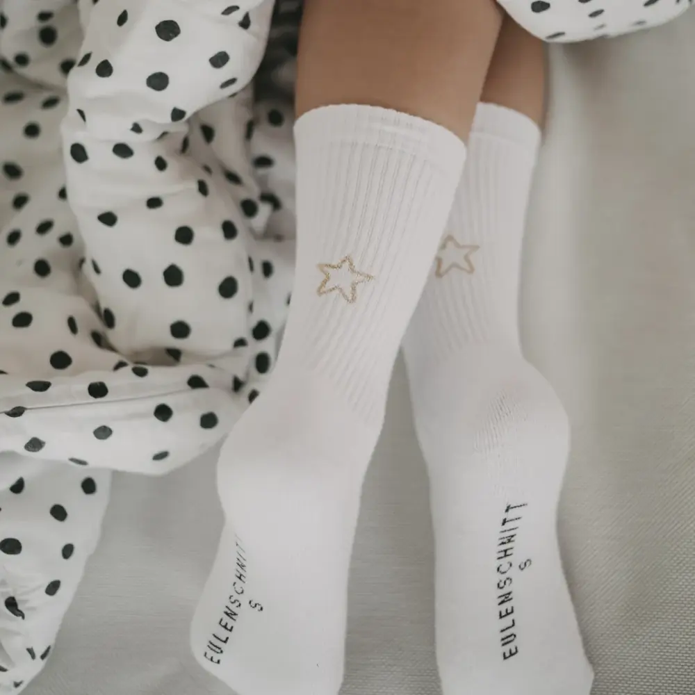 Frauegschichte - Eulenschnitt Socken "Stern" M