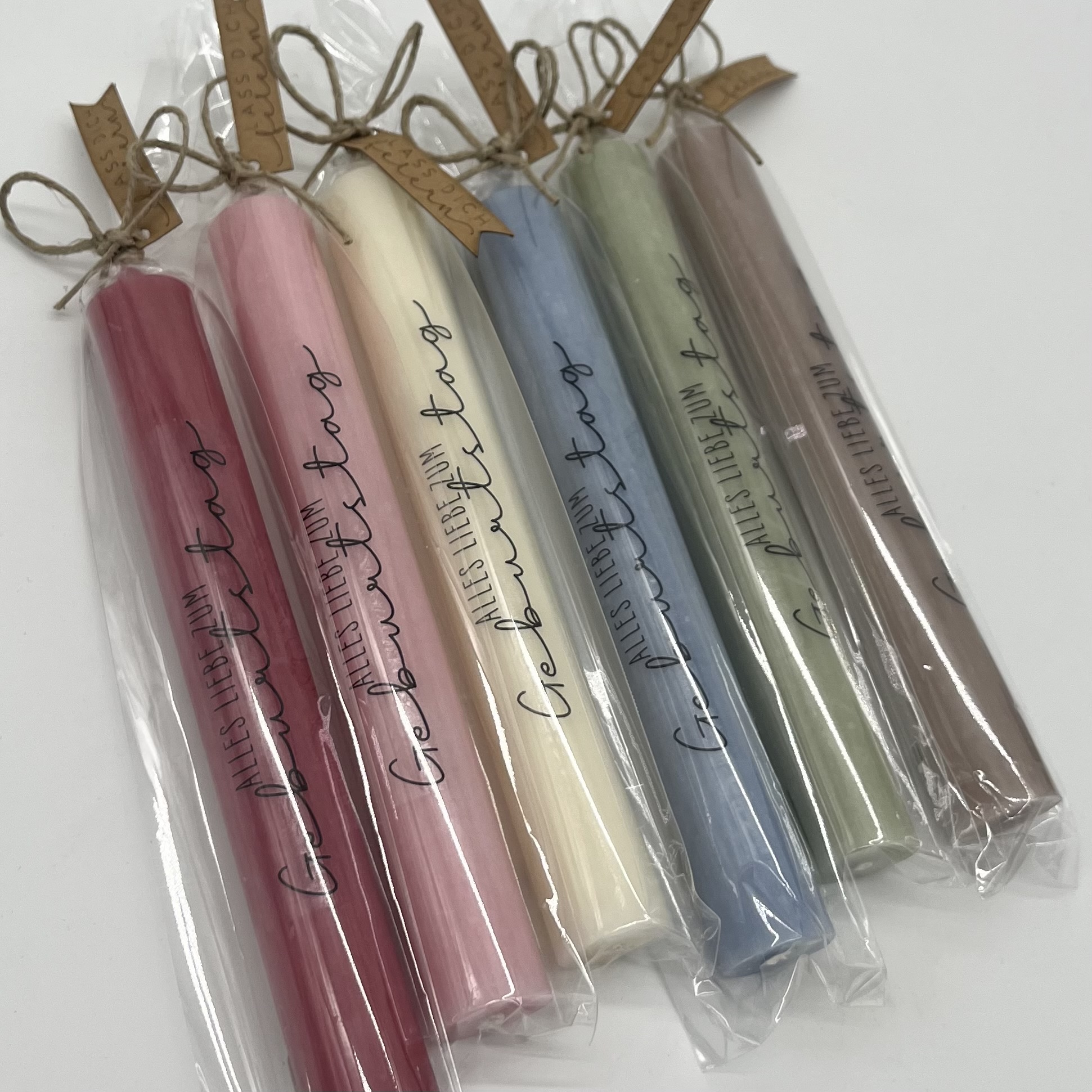 isaMi Stabkerze "Alles liebe zum Geburtstag" Frauegschichte - isaMi Stabkerze "Alles liebe zum Geburtstag"