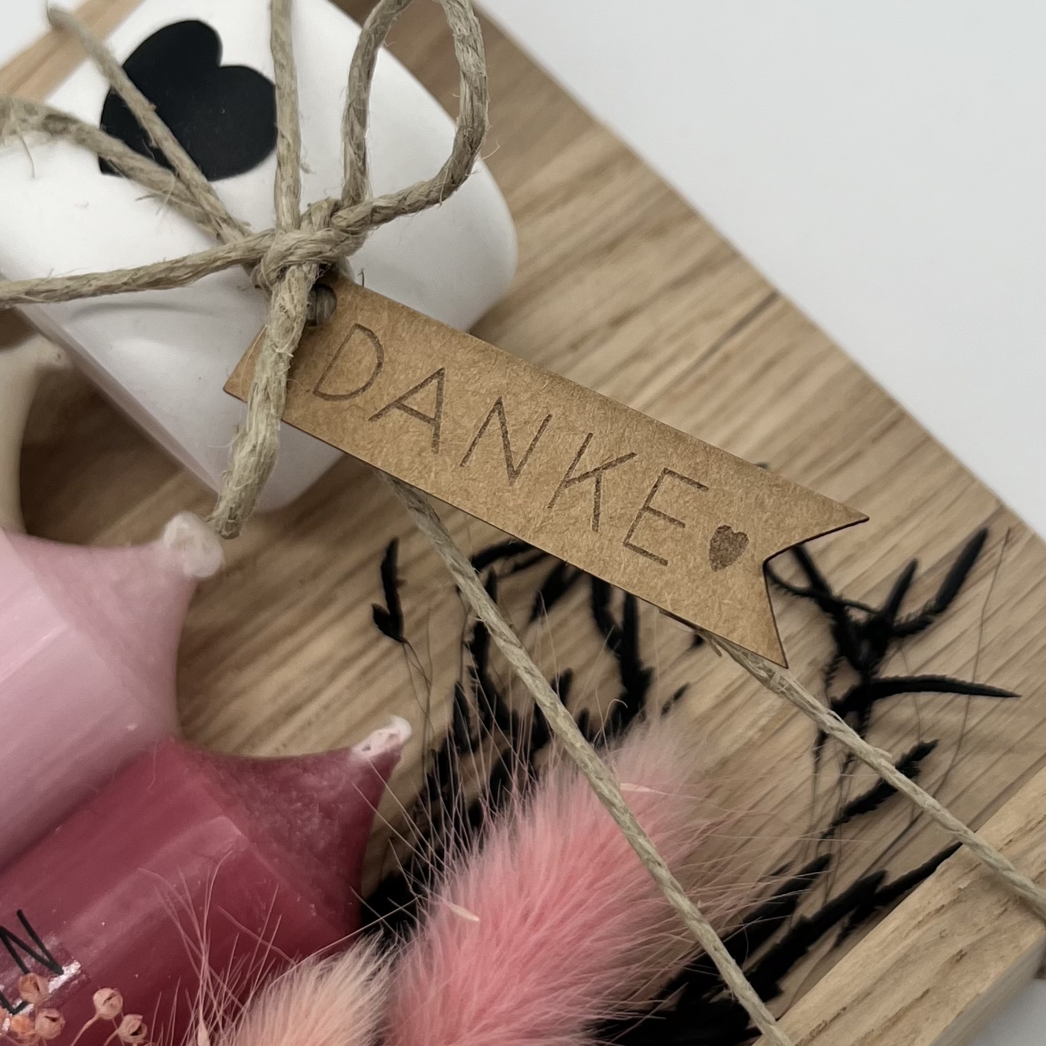 isaMi Kerzenset "Danke" rosa Frauegschichte - isaMi Kerzenset "Danke" rosa