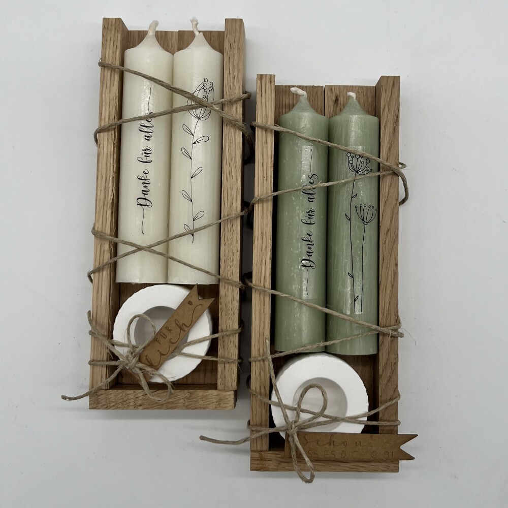 isaMi Kerzenset "danke für alles" Frauegschichte - isaMi Kerzenset "danke für alles"