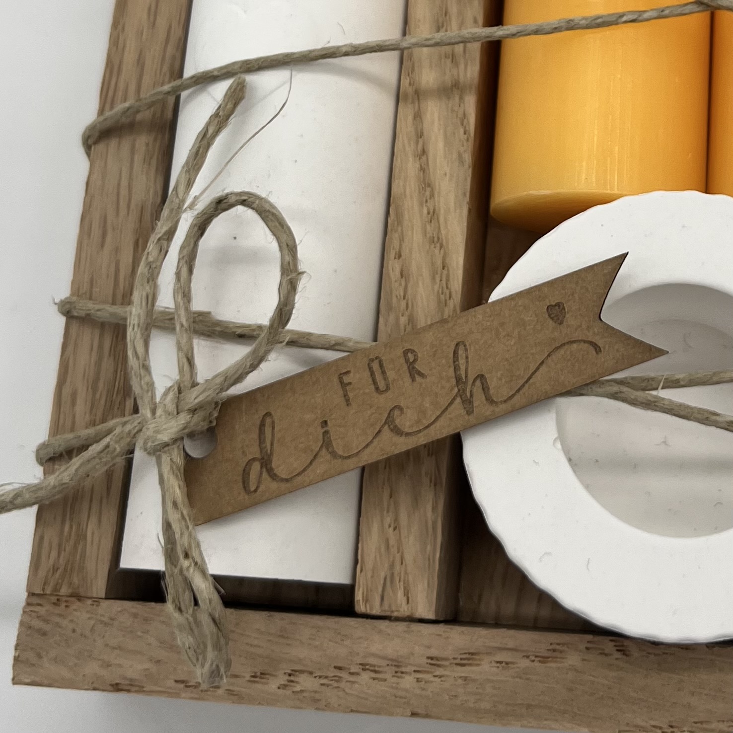 isaMi Kerzenset "Blume & Herz" orange Frauegschichte - isaMi Kerzenset "Blume & Herz" orange