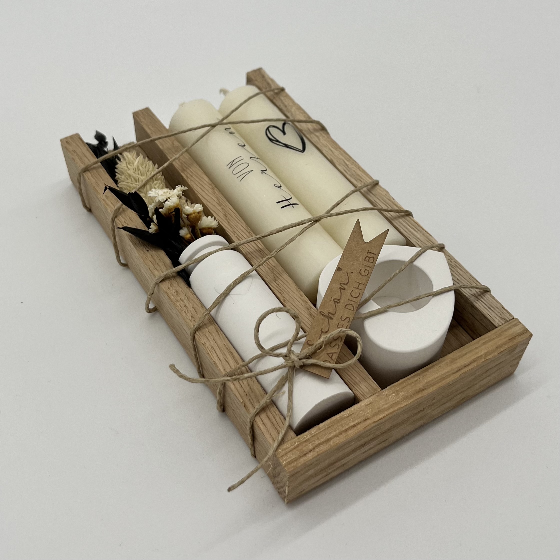 isaMi Kerzenset "von Herzen" Elfenbein Frauegschichte - isaMi Kerzenset "von Herzen" Elfenbein