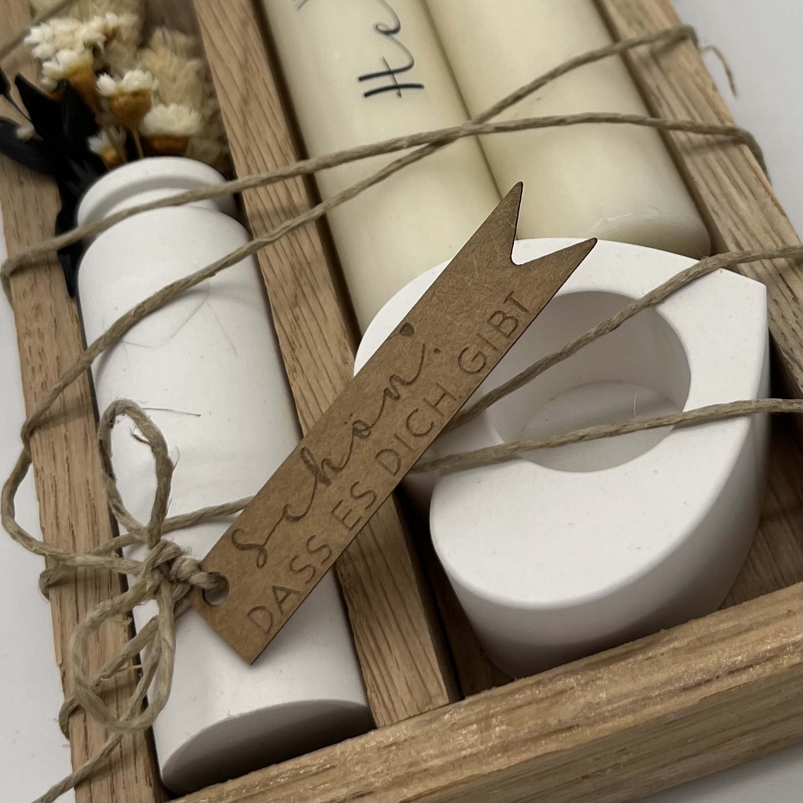 isaMi Kerzenset "von Herzen" Elfenbein Frauegschichte - isaMi Kerzenset "von Herzen" Elfenbein