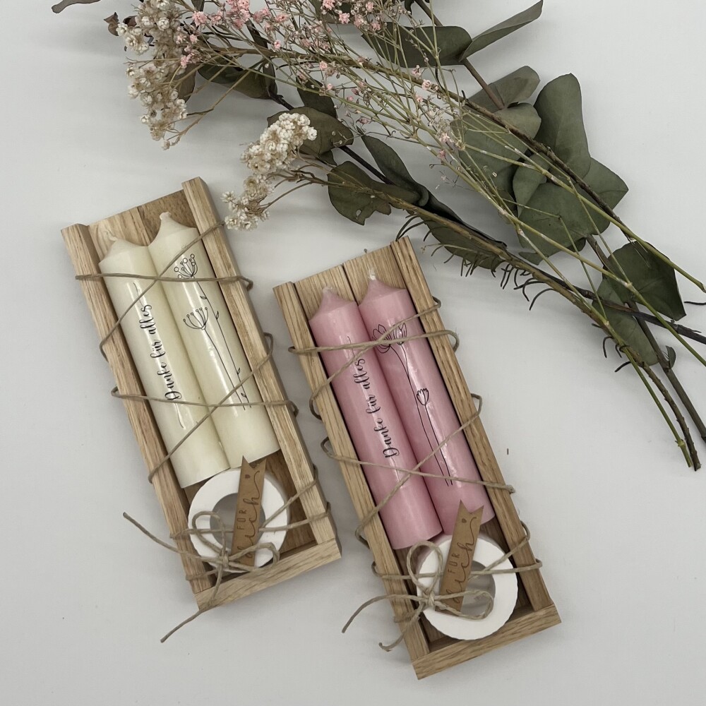 isaMi Kerzenset "danke für alles" Frauegschichte - isaMi Kerzenset "danke für alles"