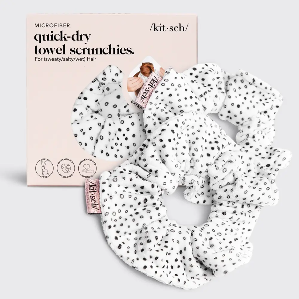 /kit·sch/ Scrunchie Mikrofaser 2er Set - Tupfen Frauegschichte - /kit·sch/ Scrunchie Mikrofaser 2er Set - Tupfen