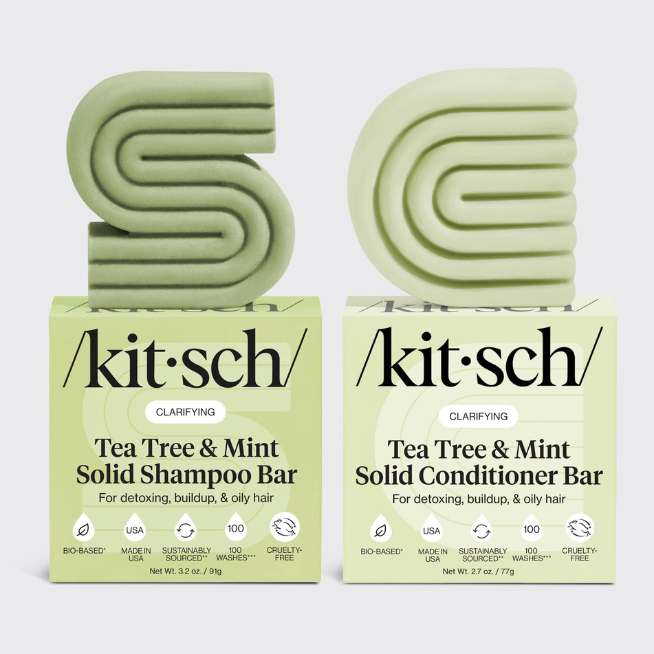 Frauegschichte - /kit·sch/ Bar-Set Shampoo & Conditioner - Teebaum & Minze