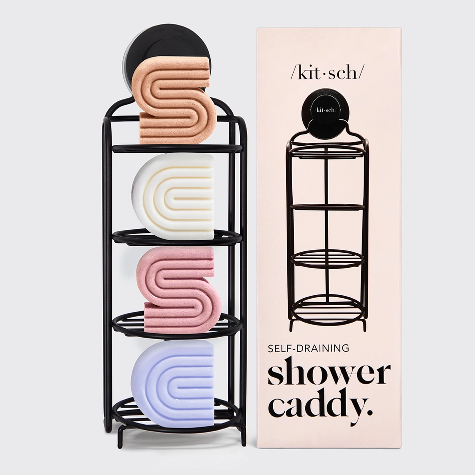 /kit·sch/ Shower Caddy - schwarz Frauegschichte - /kit·sch/ Shower Caddy - schwarz