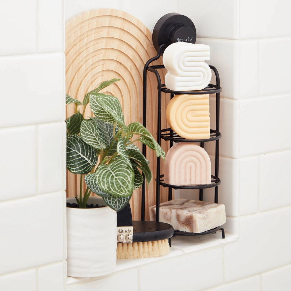 /kit·sch/ Shower Caddy - schwarz Frauegschichte - /kit·sch/ Shower Caddy - schwarz