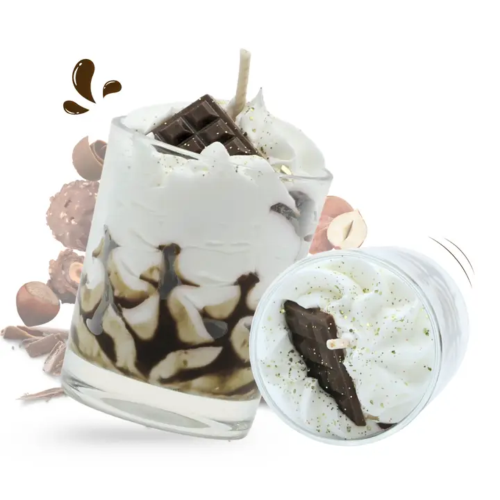 Frauegschichte - Les Fées Mères Mini-Kerze Pralinen Rocher - Schokolade