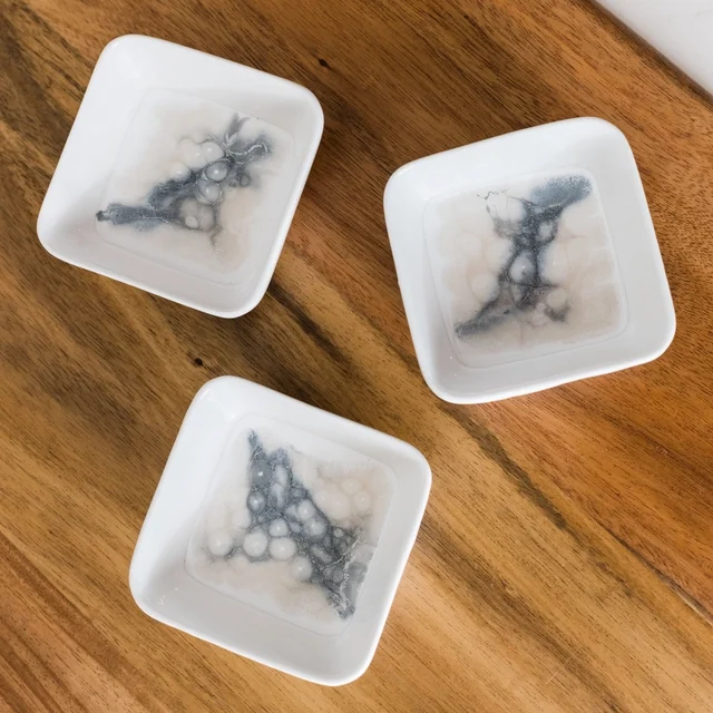 Frauegschichte - Lynn & Liana Designs Keramik-Schälchen: Marmor