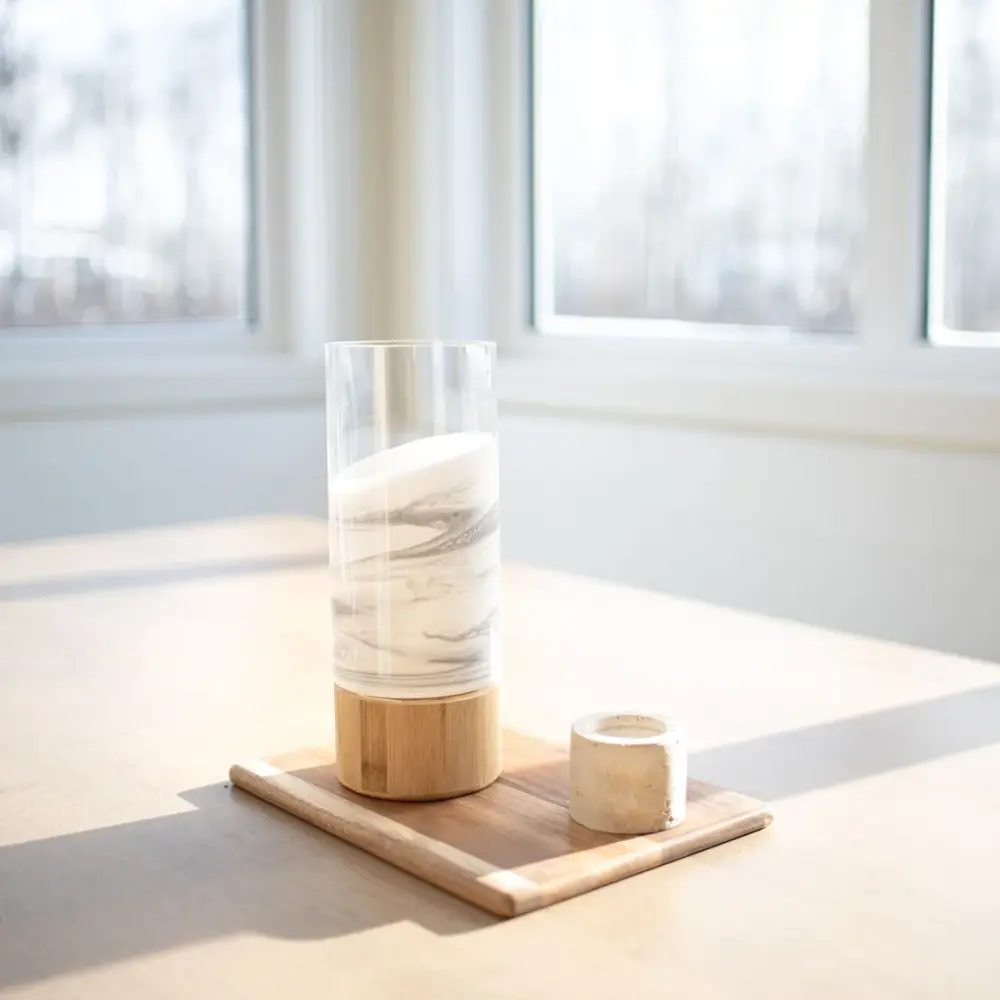 Lynn & Liana Designs Resin-Vase: Marmor