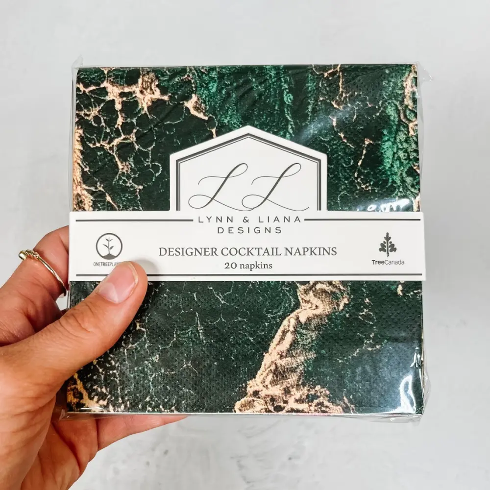 Frauegschichte - Lynn & Liana Designs Cocktail-Serviette: Jade