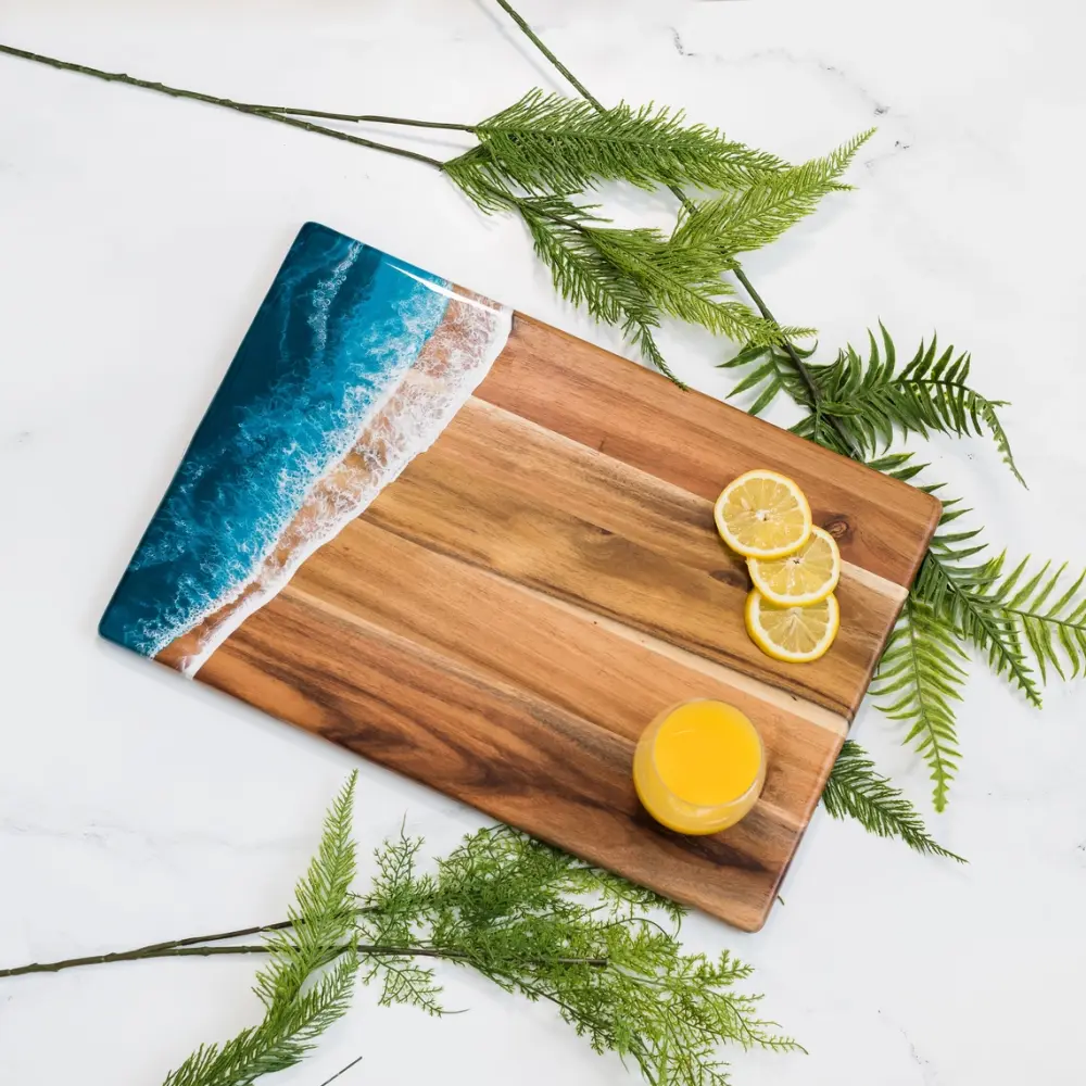 Frauegschichte - Lynn & Liana Designs Charcuterie-Brett gross: Ocean Vibes