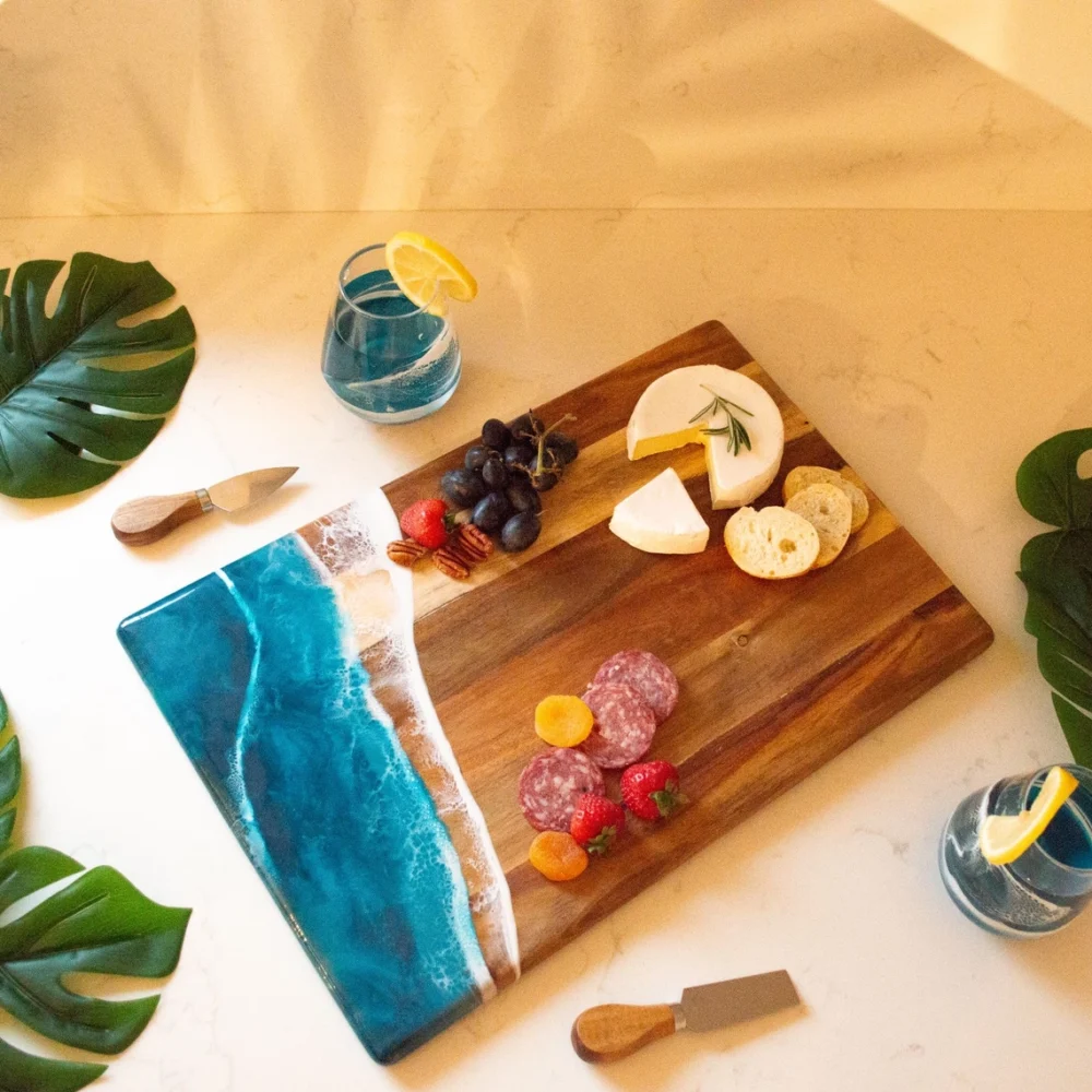 Frauegschichte - Lynn & Liana Designs Charcuterie-Brett gross: Ocean Vibes