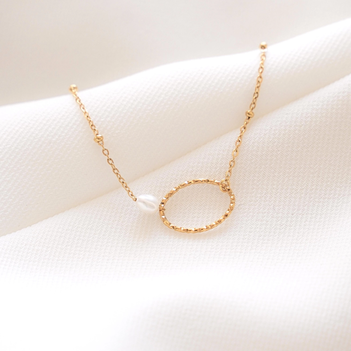 Meora Paris Armband Ring mit weisser Perle Frauegschichte - Meora Paris Armband Ring mit weisser Perle