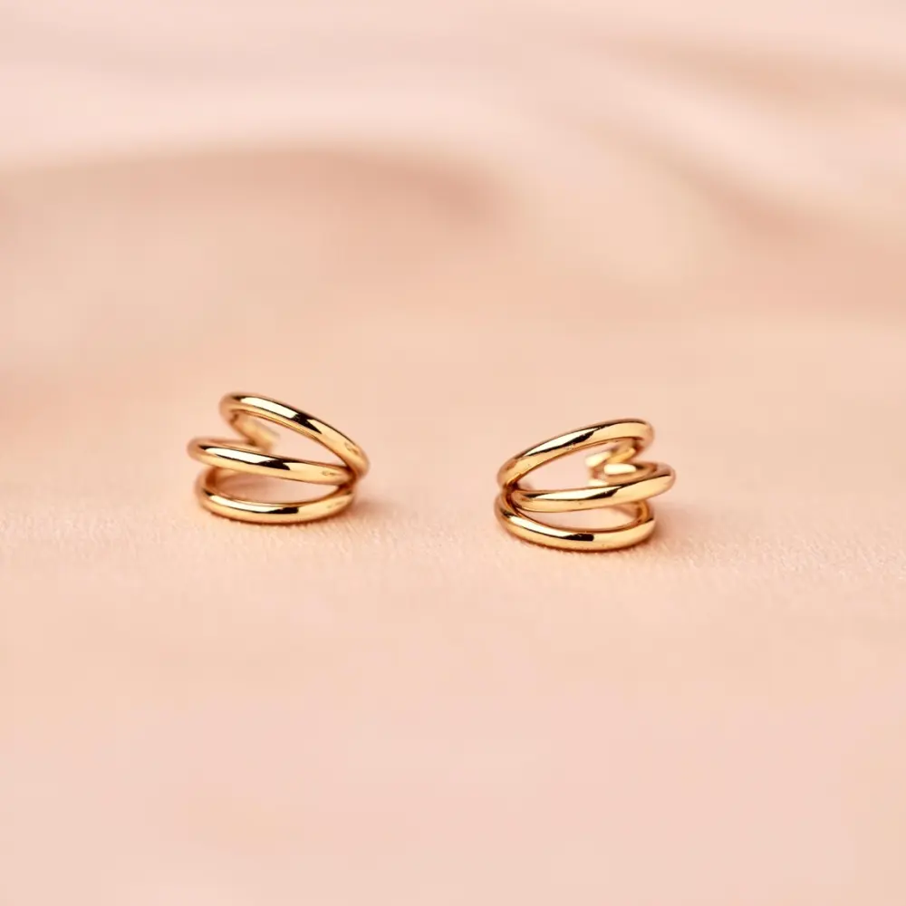 Meora Paris Ohrringe Drei Ringe Frauegschichte - Meora Paris Ohrringe Drei Ringe