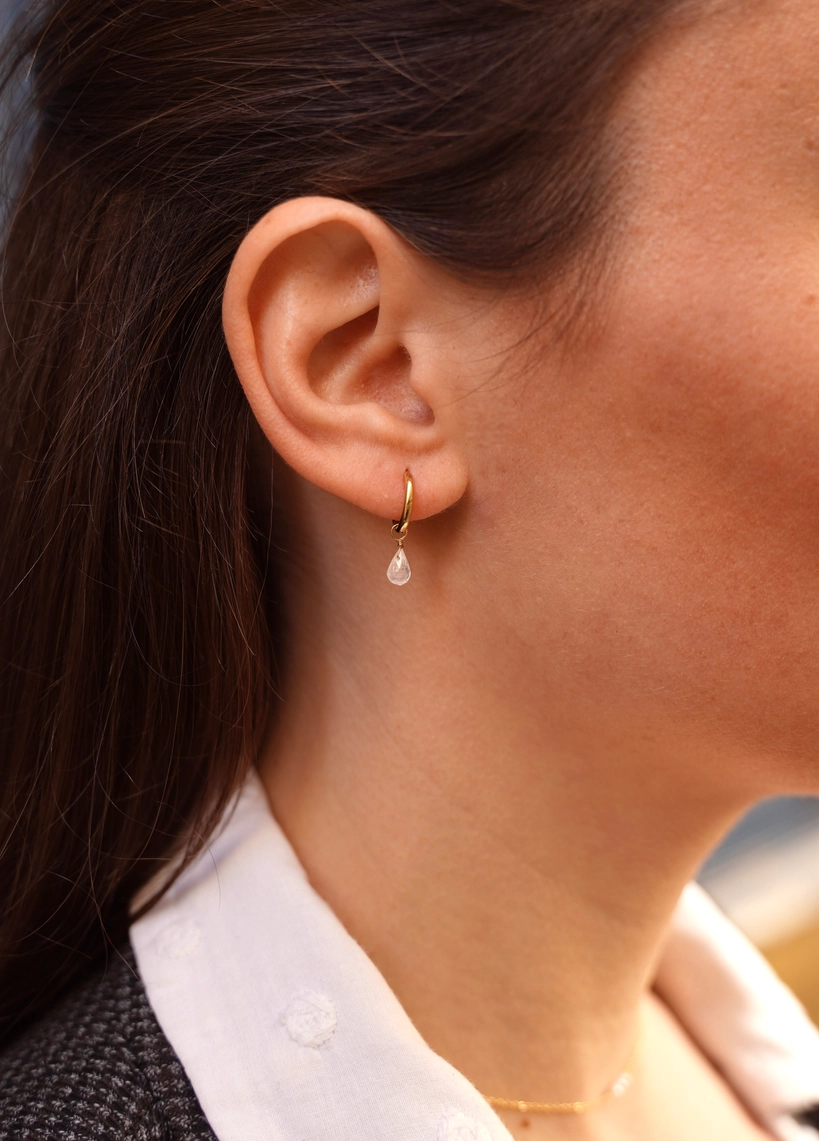 Meora Paris Ohrringe tropfenförmiger Kristall Frauegschichte - Meora Paris Ohrringe tropfenförmiger Kristall