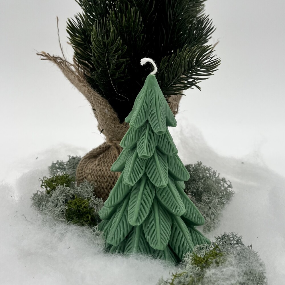 Frauegschichte - Ritual Spirit ltd. Kerze klassischer Weihnachtsbaum - grün