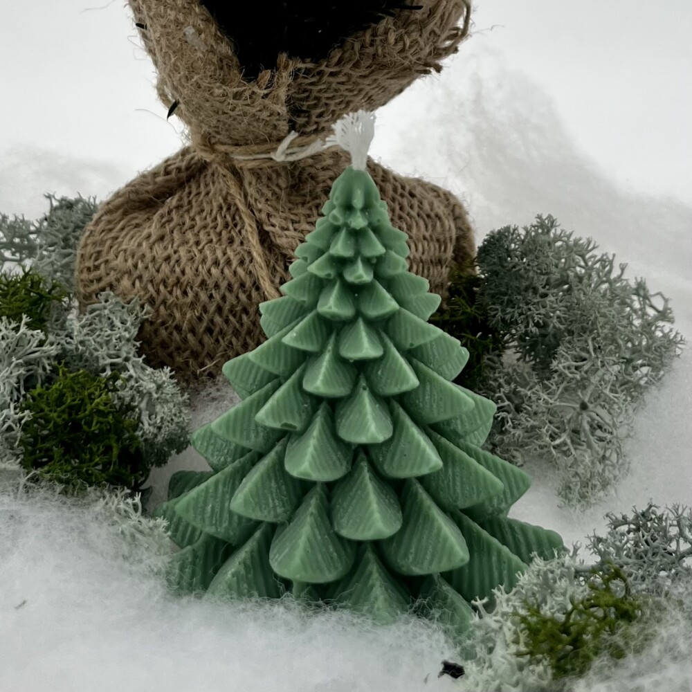 Frauegschichte - Ritual Spirit ltd. Kerze kleiner Weihnachtsbaum - grün